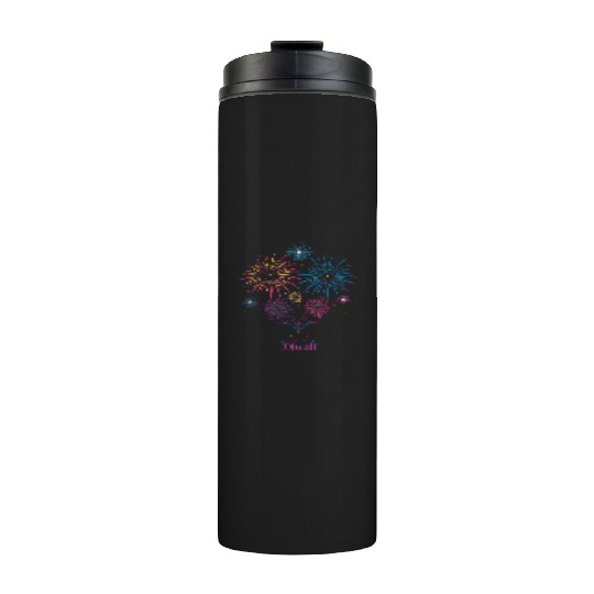 Joyous Fireworks for Diwali Festival Thermal Tumblers