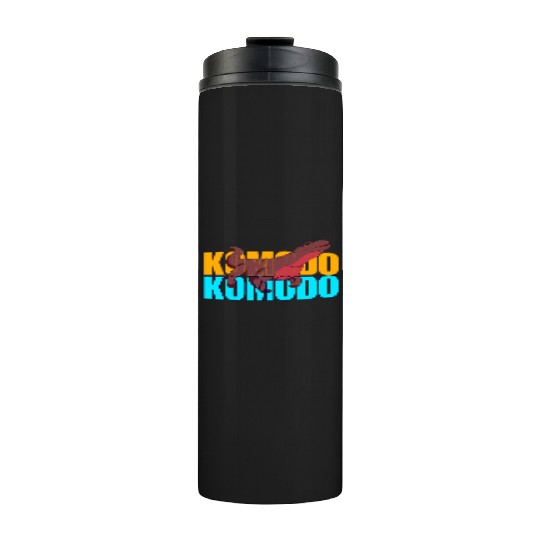 Fierce Komodo Dragon Thermal Tumblers