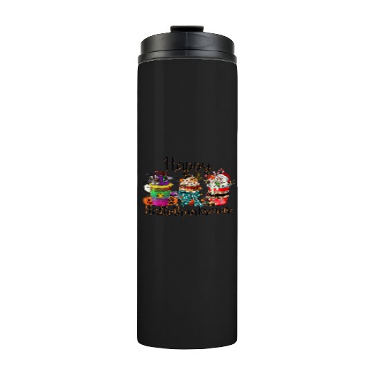 Happy Hallothanksmas Thermal Tumblers