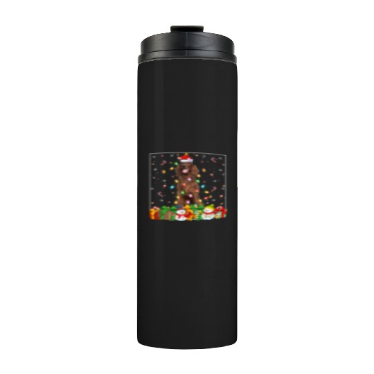 Irish Setter Dog Christmas Lights Thermal Tumblers