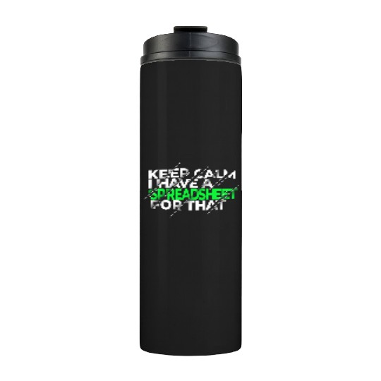 Funny Excel Spreadsheets Lover 3 Thermal Tumblers