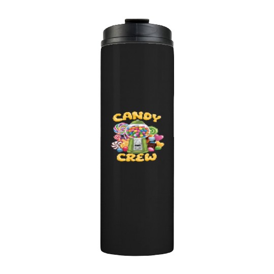 Candy Security Crew Lollipop Gummy Sweet Birthday Thermal Tumblers