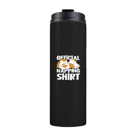 Official Napping Thermal Tumblers Guinea Pig Lovers Cozy Nap