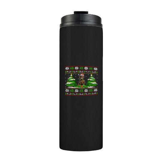 Irish Setter Dog Christmas Tree Lights Thermal Tumblers