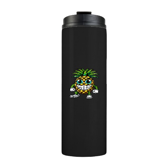 Pineapple fruit fruity summer cool sweet cartoon Thermal Tumblers