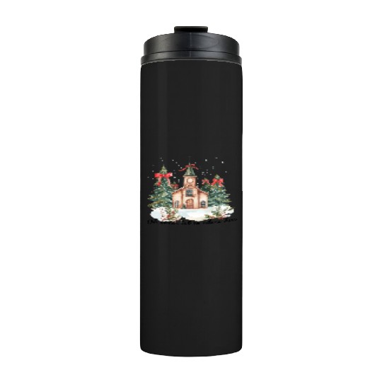 Oh Come Let Us Adore Him Funny Chrismas Jesus Thermal Tumblers