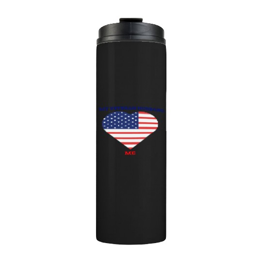 M y Veteran Husban Heart Me Thermal Tumblers