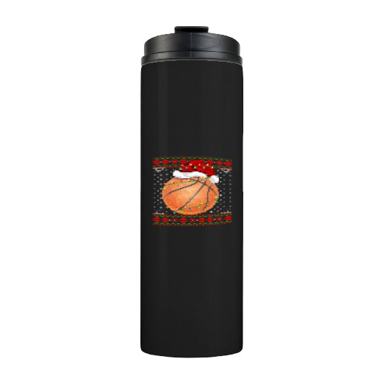 Basketball Player Christmas Thermal Tumblers
