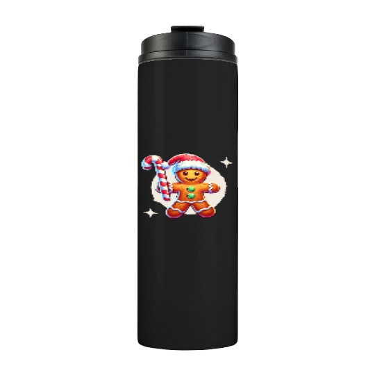 Gingerbread Man Christmas Cheer Thermal Tumblers