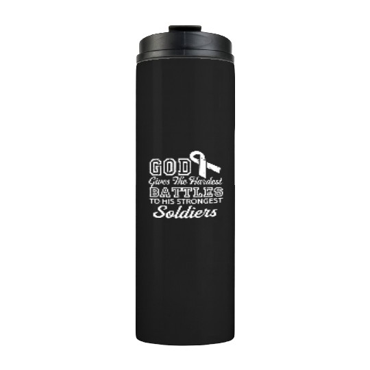 Jesus Prayer Lung Cancer Warrior Lung Cancer Thermal Tumblers