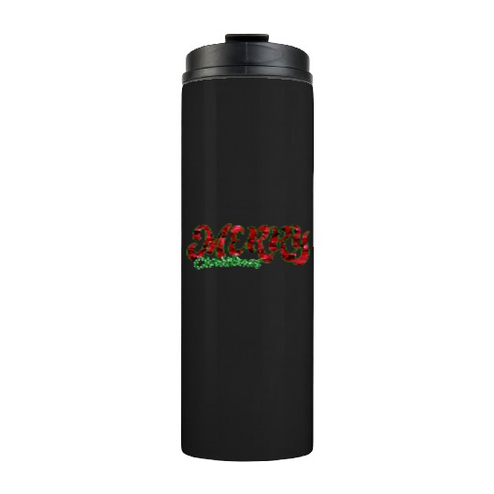 Merry Christmas Happy classicT-Thermal Tumblers