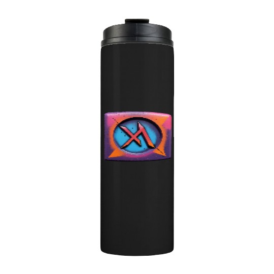 Bold Neon Graffiti Symbol Thermal Tumblers