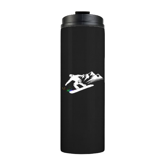 Snowboard Snowboarder Snowboarding Winter Sports Thermal Tumblers