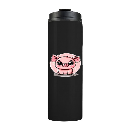 Cute Little Piggy Piglet Thermal Tumblers