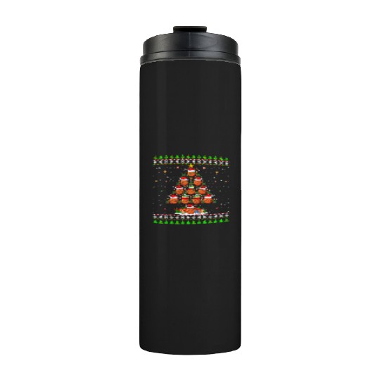 Basketball Christmas Tree Thermal Tumblers