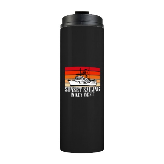 Florida SUNSET SAILING IN KEY-WEST Sunshine-State Thermal Tumblers
