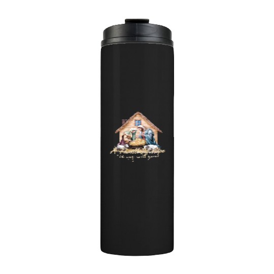 Jesus Christmas, Merry Christmas Thermal Tumblers