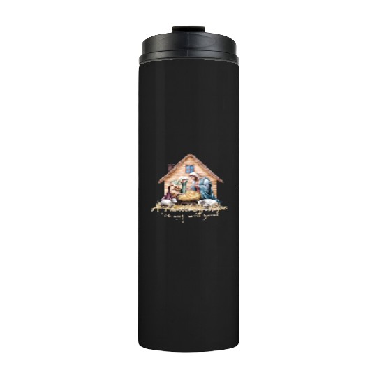 Jesus Christmas, Merry Christmas Thermal Tumblers