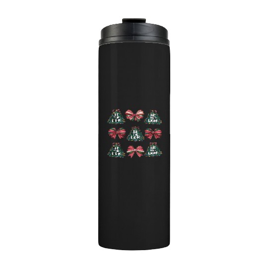Tree Christmas, Christmas Retro Thermal Tumblers