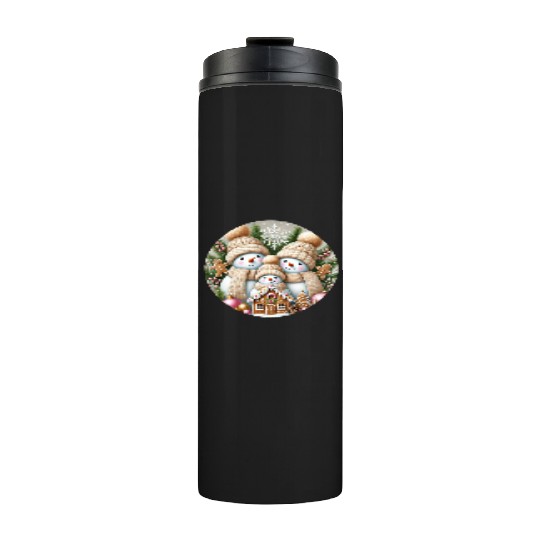 Snowman Christmas, Merry Christmas Thermal Tumblers