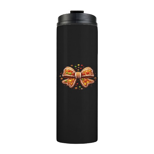Gingerbread Coquette, Christmas Retro Thermal Tumblers
