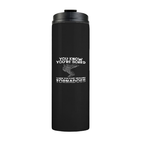 Funny science humor nerd geek tornado Thermal Tumblers