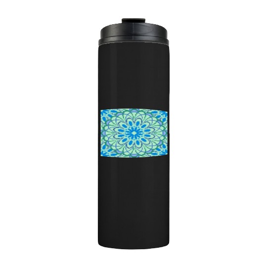 mandala Jade Stained Glass Thermal Tumblers