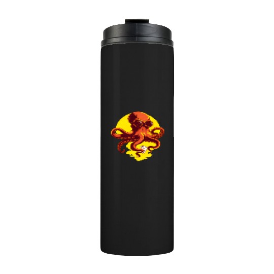 Orange Smart Octopus Thermal Tumblers