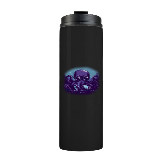 Blue Smart Octopus Thermal Tumblers