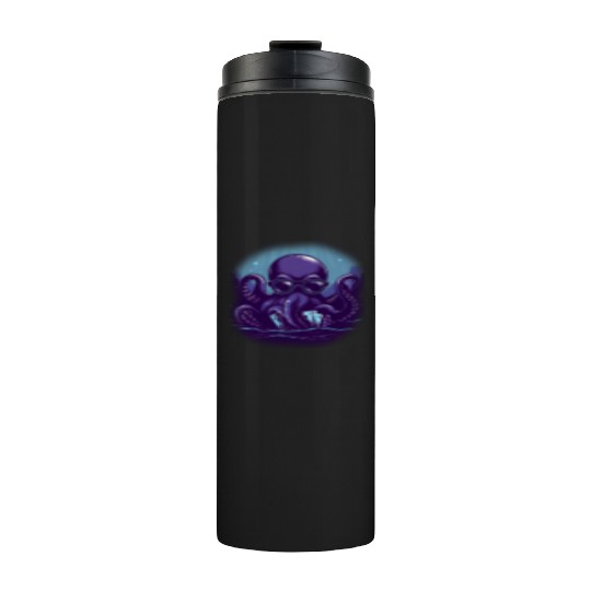 Blue Smart Octopus Thermal Tumblers