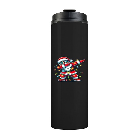 Dabbing Santa Christmas Thermal Tumblers