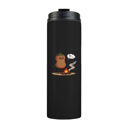 Chestnuts Roasting Christmas Cartoon Thermal Tumblers