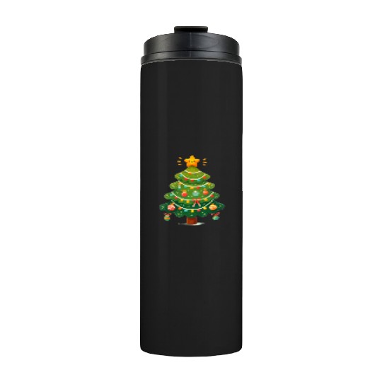 Tree Christmas, Merry Christmas Thermal Tumblers