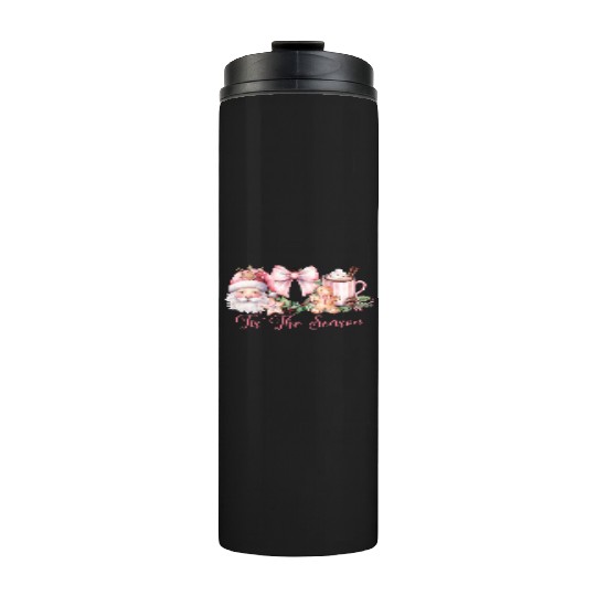 Pink Tis The Season Set Pink Thermal Tumblers