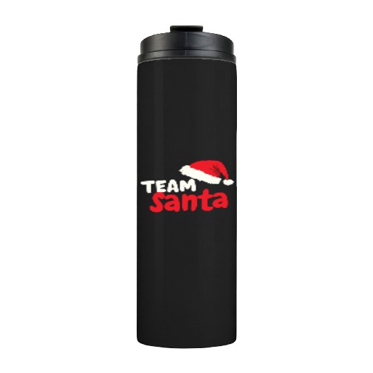 Team Santa Santa Claus Christmas Santa Claus Thermal Tumblers