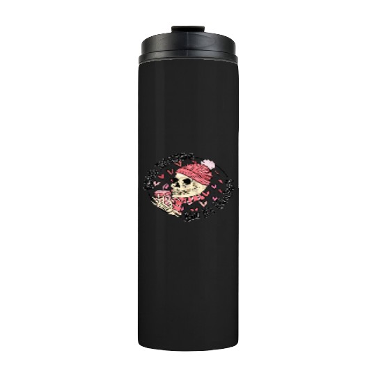 Dead Inside But It s Valentine Thermal Tumblers