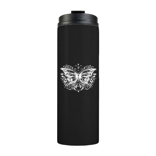 Pretty Ink Butterfly Tattoo Kids Style Thermal Tumblers