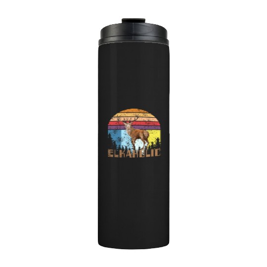 Elk Hunting Elkaholic Hunters Thermal Tumblers
