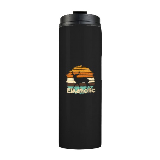 Elk Hunting Elkaholic Hunters Thermal Tumblers