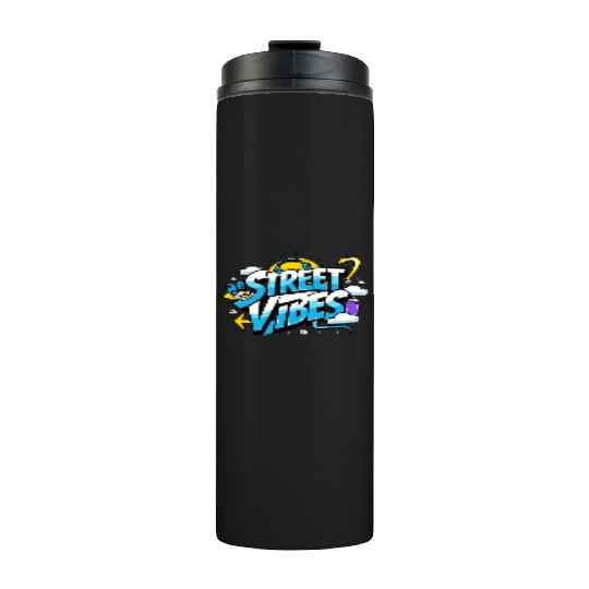 Street Vibes Thermal Tumblers: Urban Art & Youth Energy