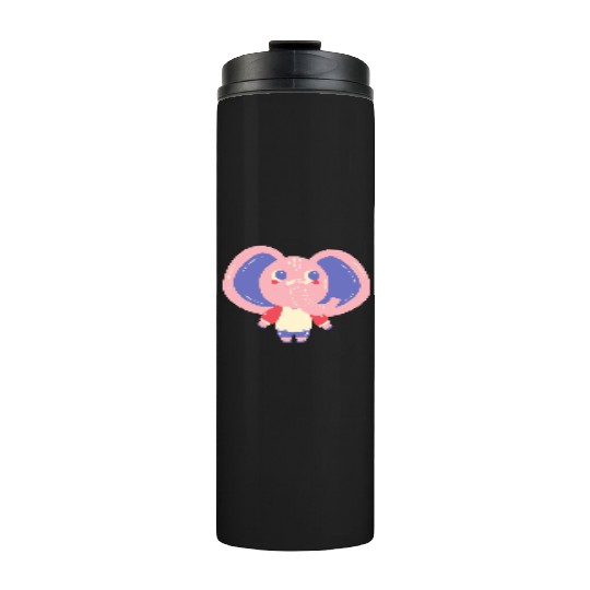 Cute Cardboard Elephant Thermal Tumblers