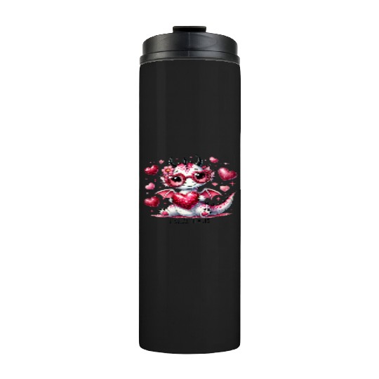 Valentines Day, Retro Valentine, Coquete Valentine Thermal Tumblers