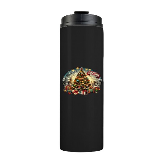 Classic Christmas Tree Design - Christmas Gifts Thermal Tumblers