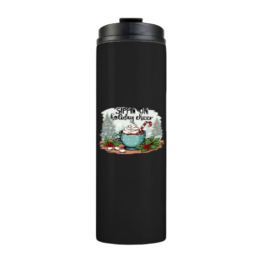 Sippin' On Holiday Cheer Hot Cocoa Thermal Tumblers