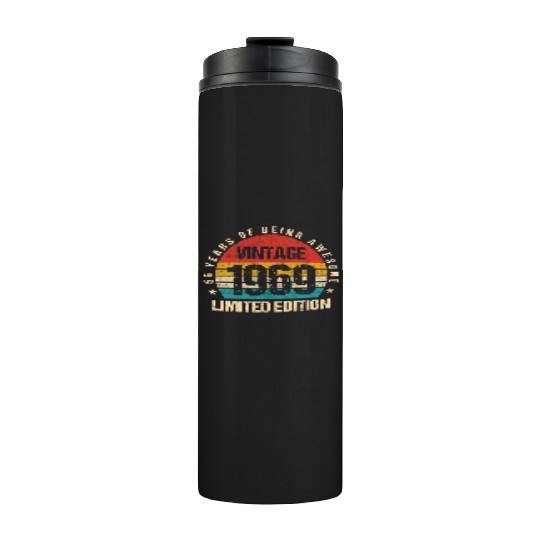 Vintage 1969 Limited Edition 56th Birthday Gift Thermal Tumblers