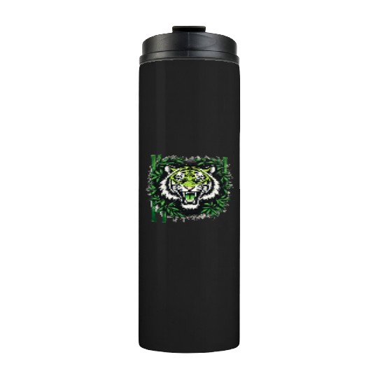 Roaring Bamboo Tiger Thermal Tumblers