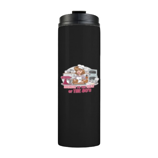 Baking to the Beat of the 80s Retro Music Baker Thermal Tumblers