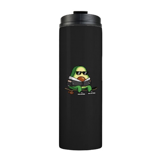 Skater Avocado Skateboard Streetwear Thermal Tumblers