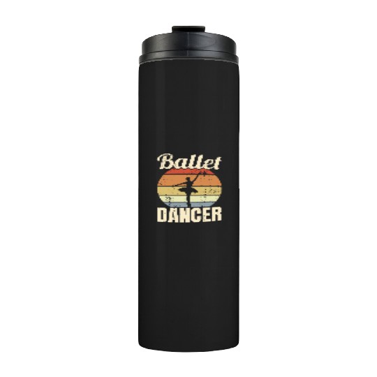 Vintage Ballet Dancer Thermal Tumblers