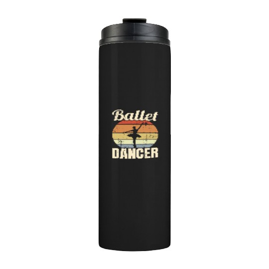 Vintage Ballet Dancer Thermal Tumblers